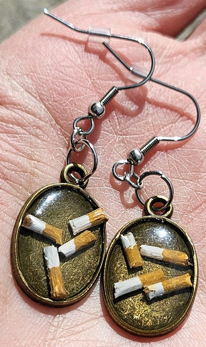 Nailed: Ashtray Earrings by Megan McLeroy