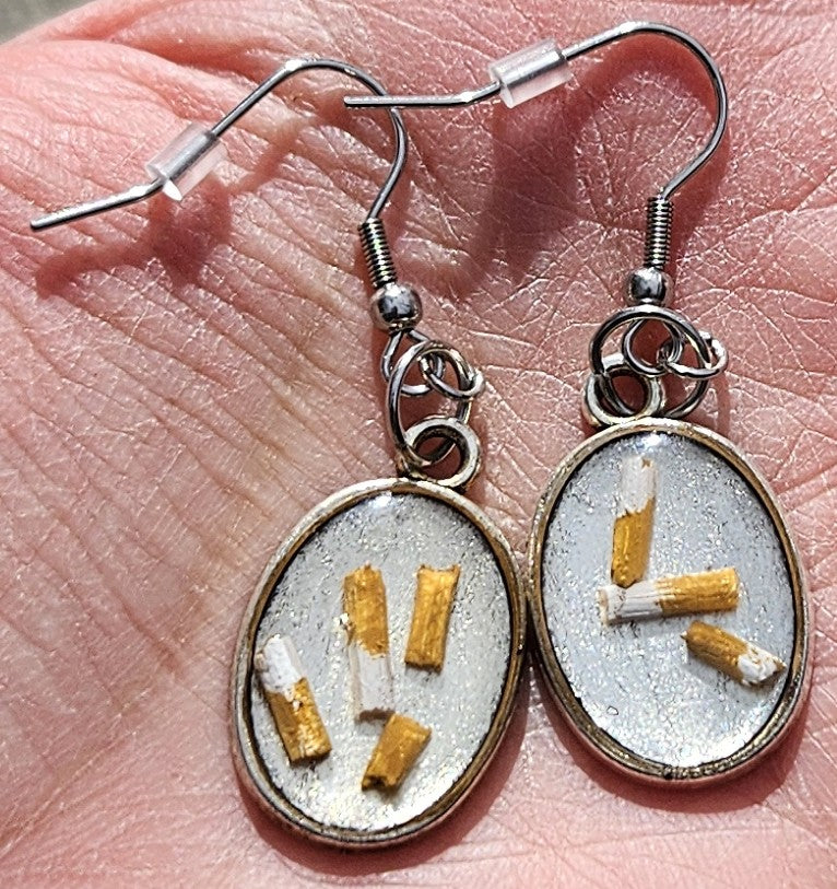 Nailed: Ashtray Earrings by Megan McLeroy