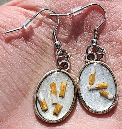 Nailed: Ashtray Earrings by Megan McLeroy