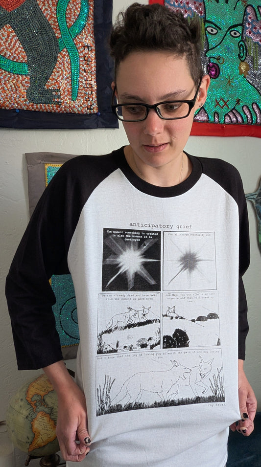 Anticipatory Grief 3/4 Sleeve Baseball Tee