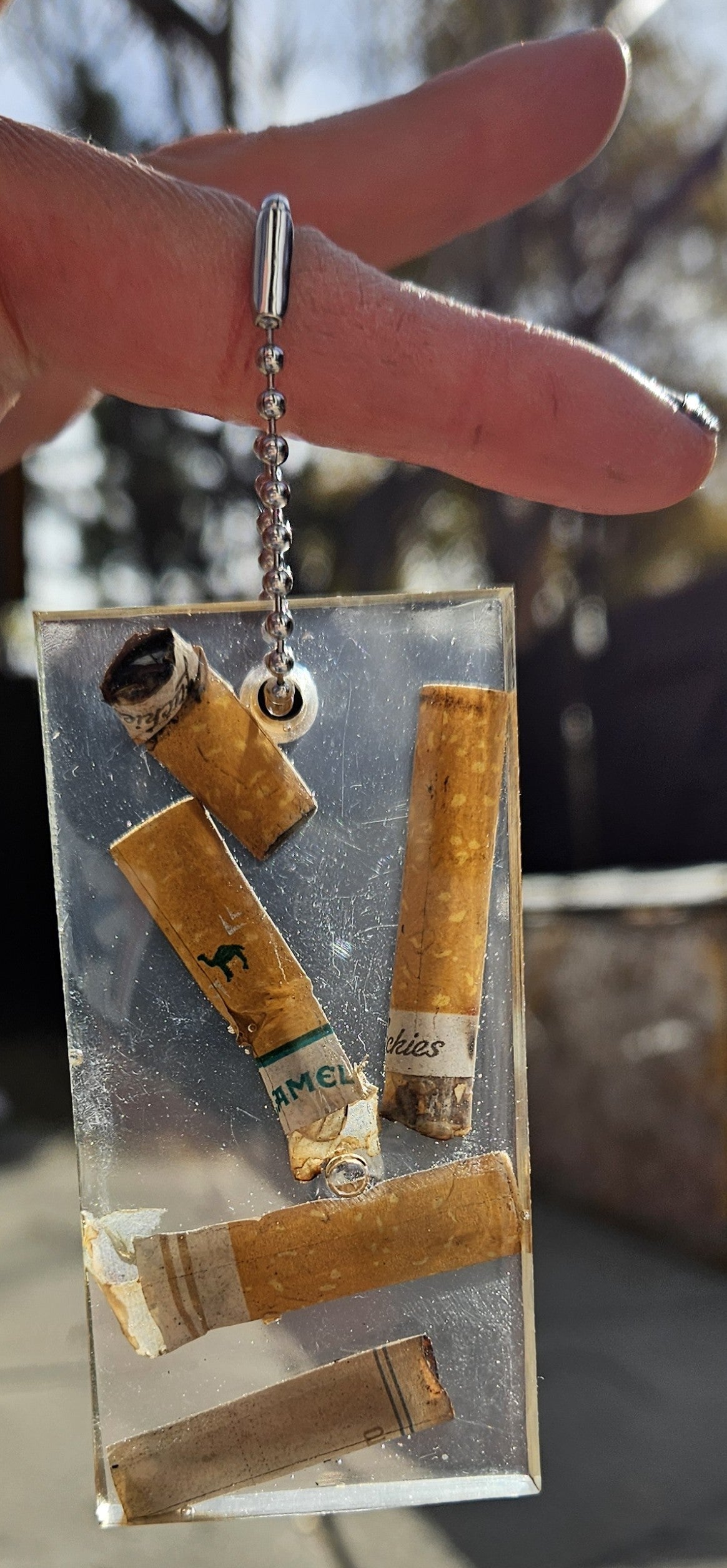 Nailed: Cigarette Keychain by Megan McLeroy