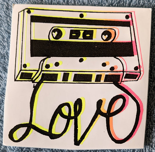 Love is a Mixtape Vinyl Sticker