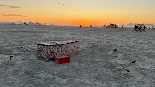 Nailed Resin Coffin Sculpture