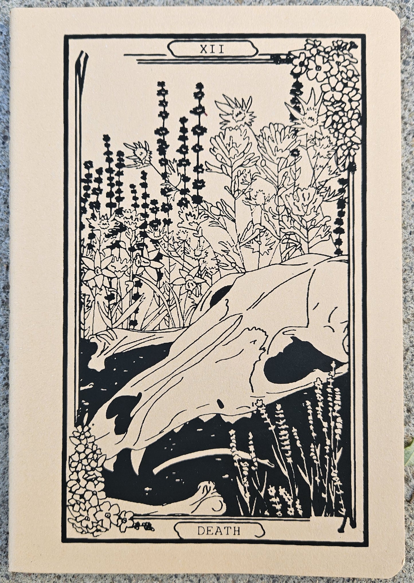 High Desert Tarot: Death Kraft Paper Lined Notebook