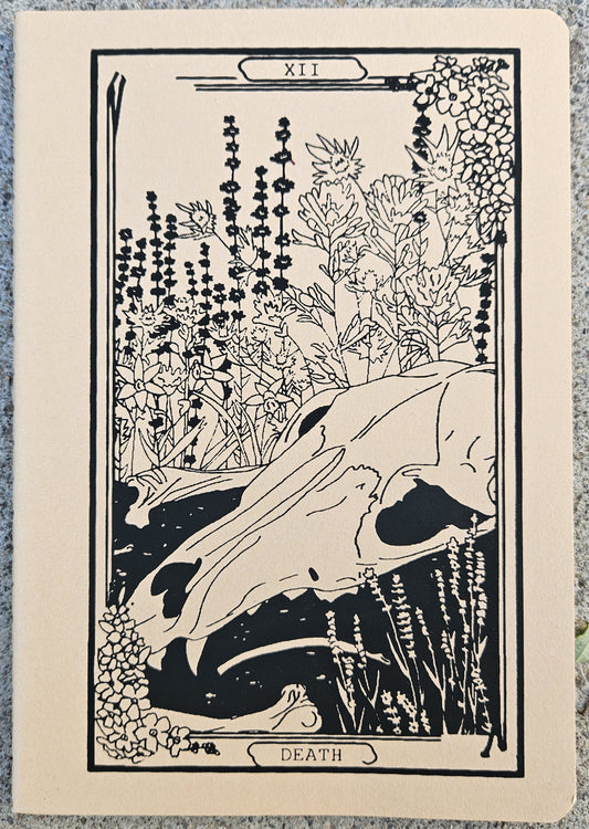 High Desert Tarot: Death Kraft Paper Lined Notebook