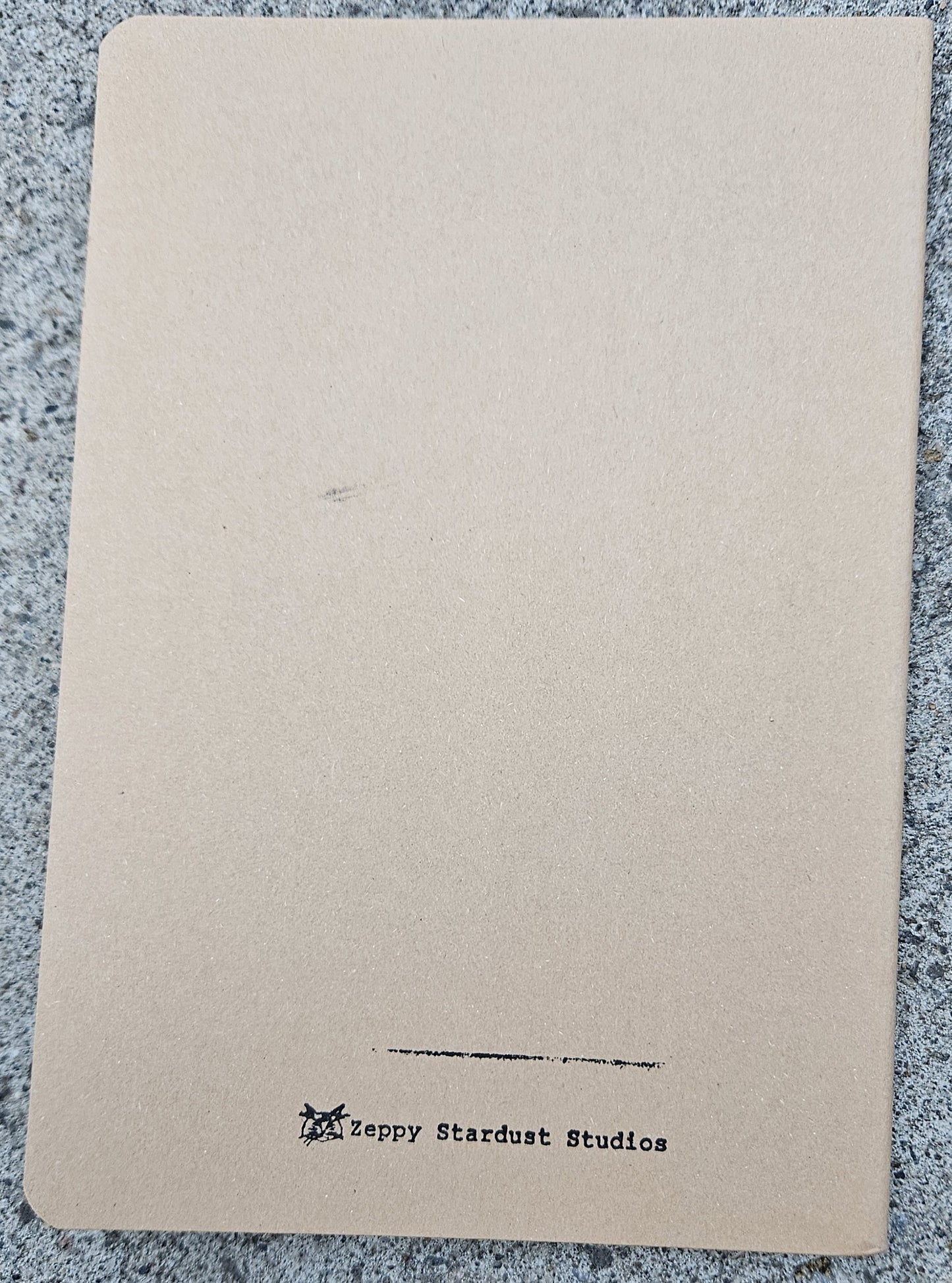 High Desert Tarot: The World Hand Printed Kraft Paper Notebook