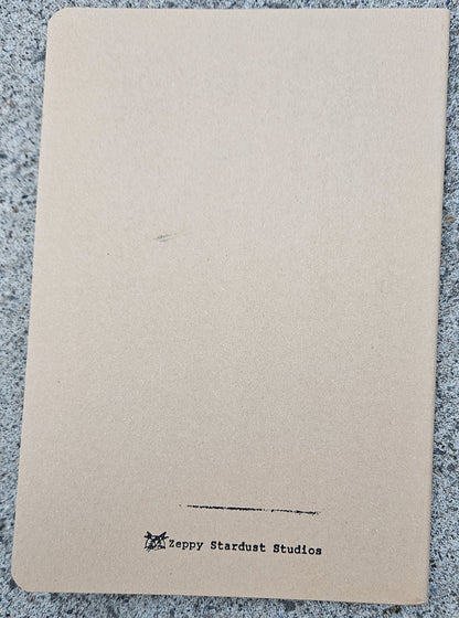 High Desert Tarot: The World Hand Printed Kraft Paper Notebook