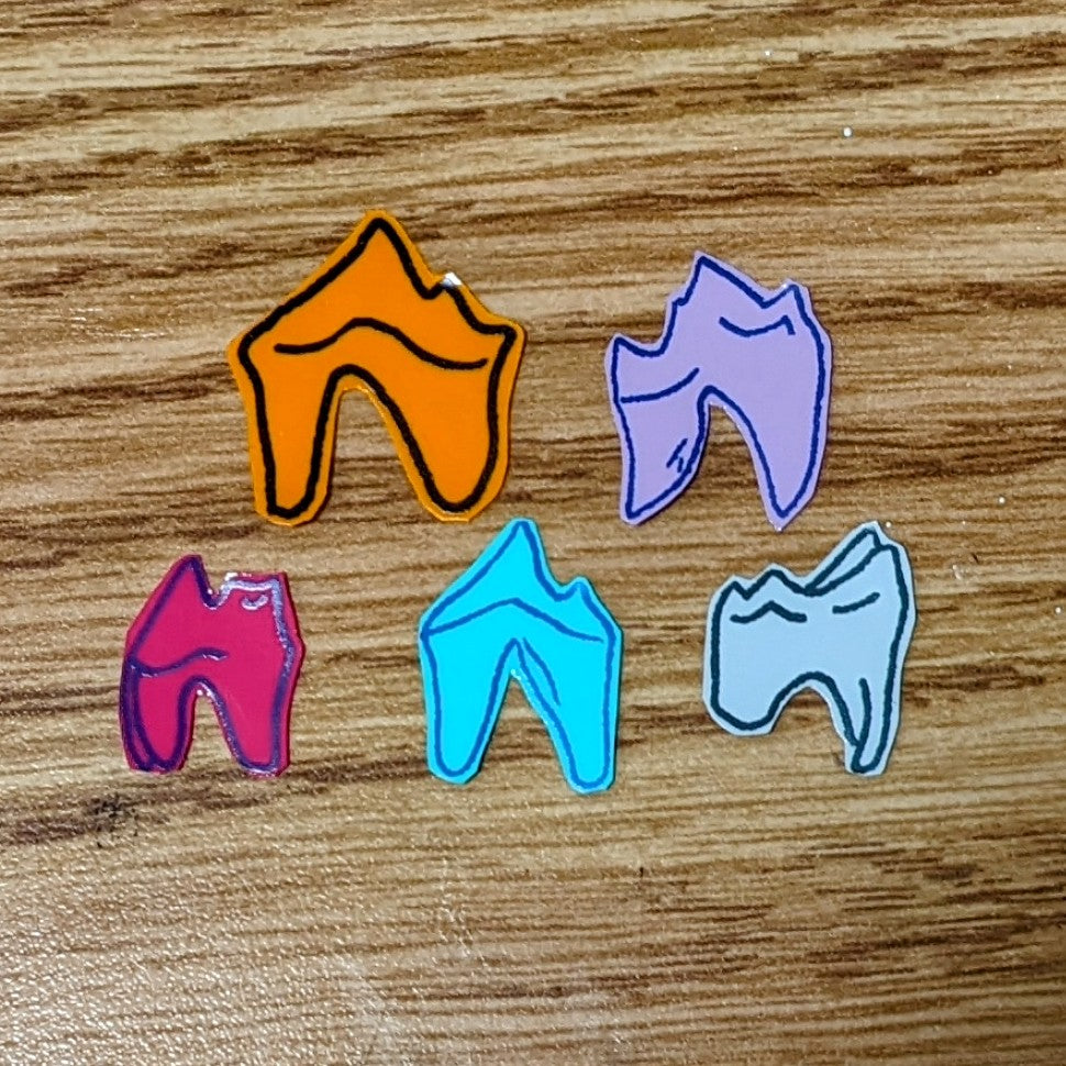 Coyote Molar Vinyl Sticker Set