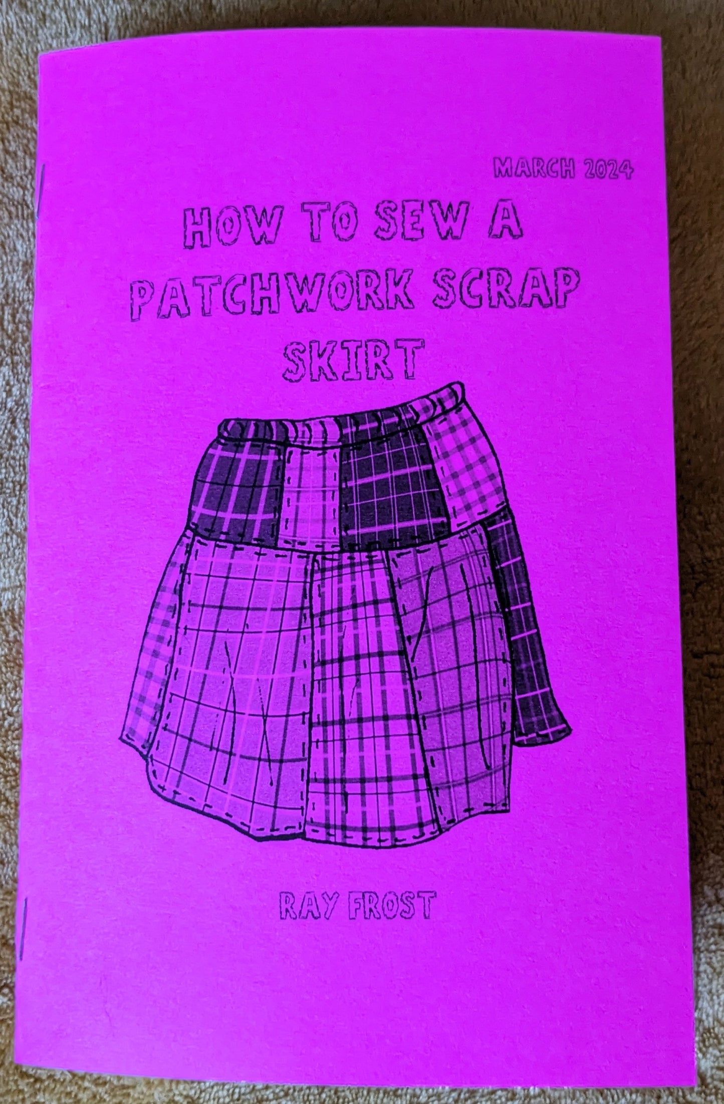 How to Sew a Patchwork Scrap Skirt Zine