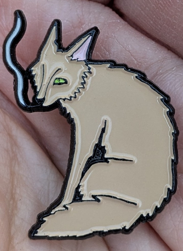 Smoking Coyote Soft Enamel Pin