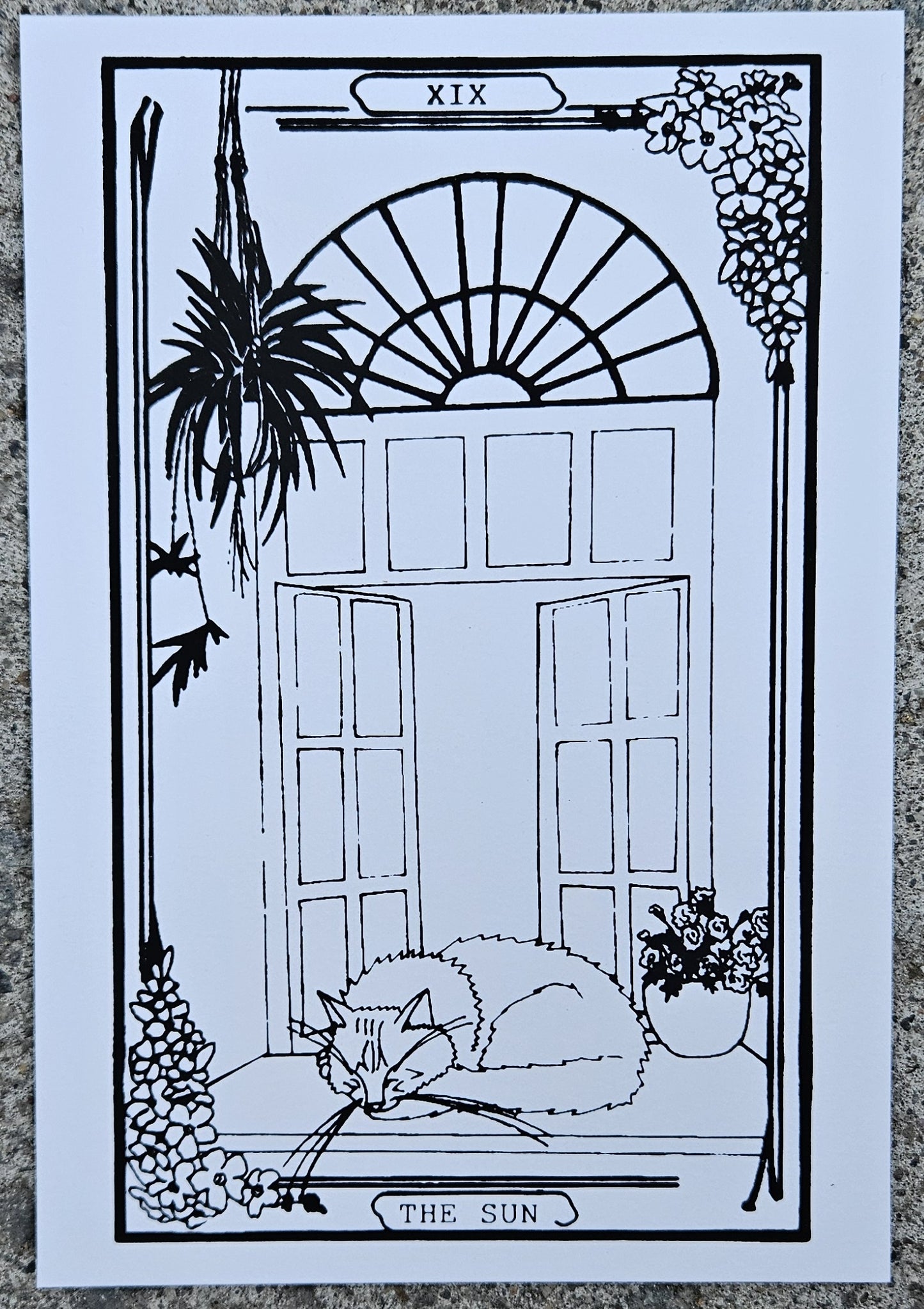 High Desert Tarot: The Sun Hand Pulled Print