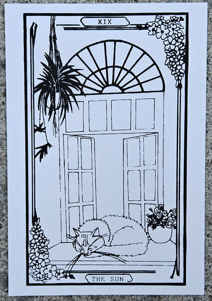 High Desert Tarot: The Sun Hand Pulled Print