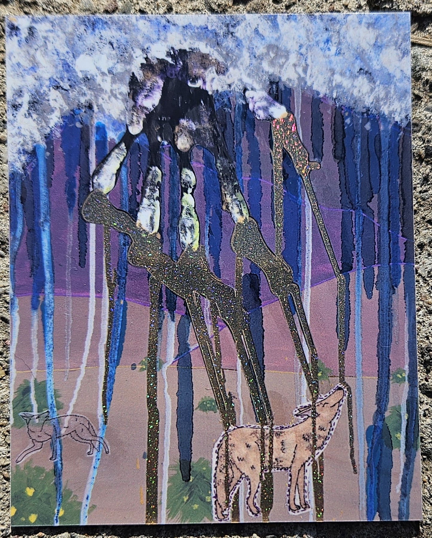 Supplicants Holographic Glitter Vinyl Sticker