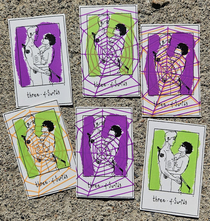 Three of Swords Vinyl Sticker