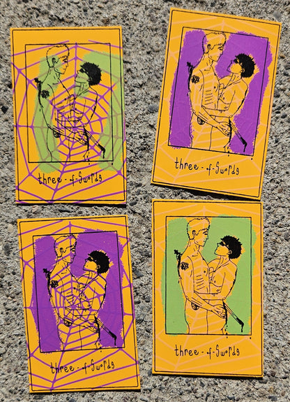Three of Swords Vinyl Sticker