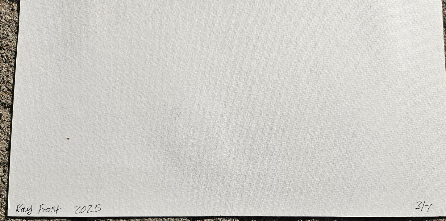 Three of Swords Hand Pulled Print