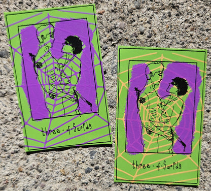 Three of Swords Vinyl Sticker
