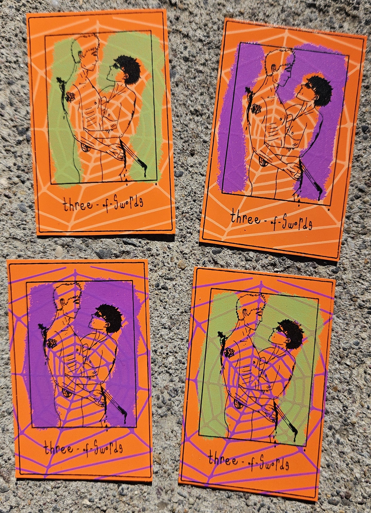 Three of Swords Vinyl Sticker