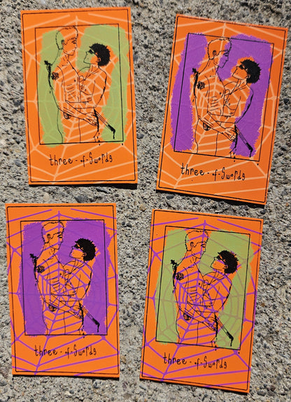 Three of Swords Vinyl Sticker