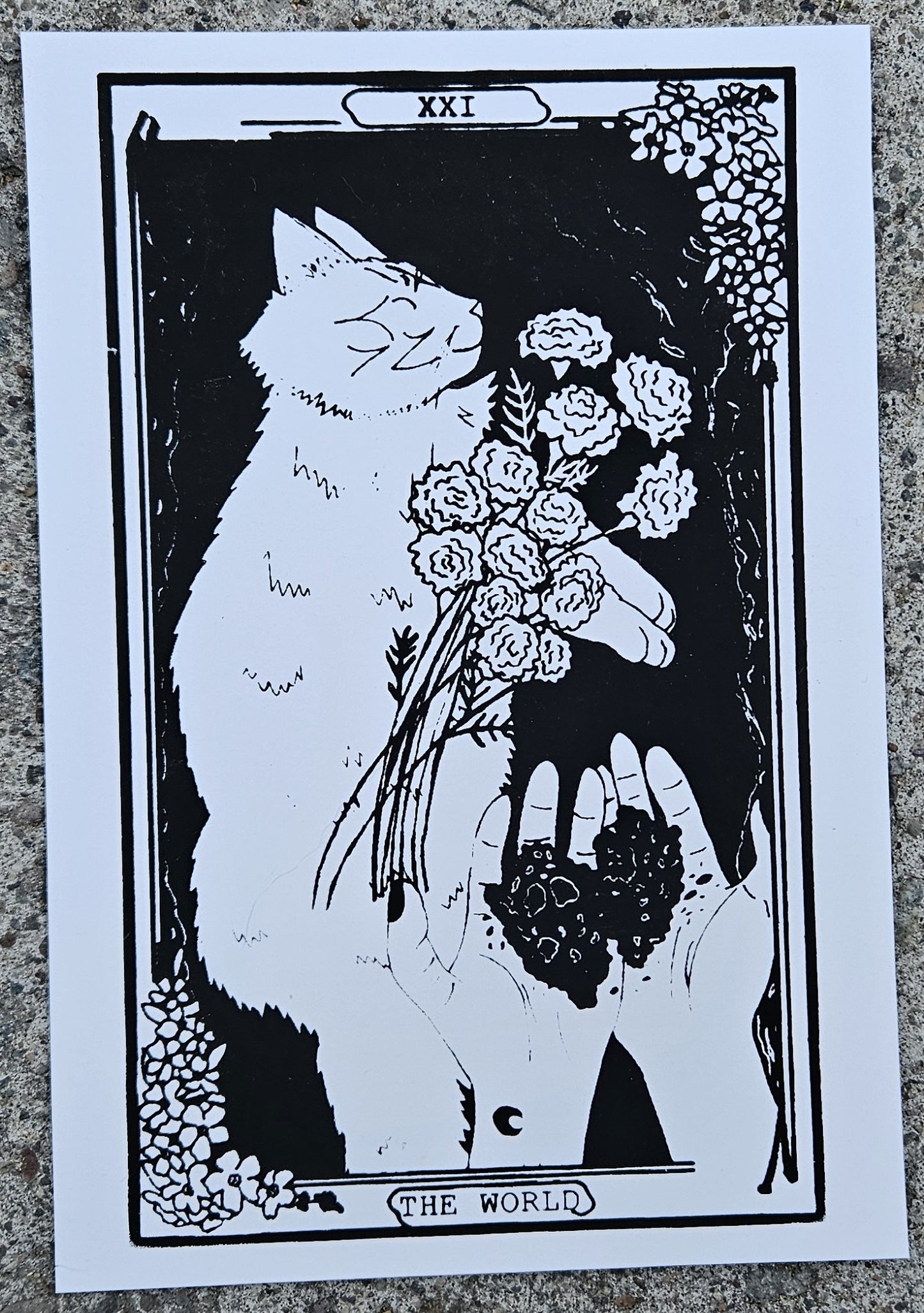 High Desert Tarot: The World Hand Pulled Print