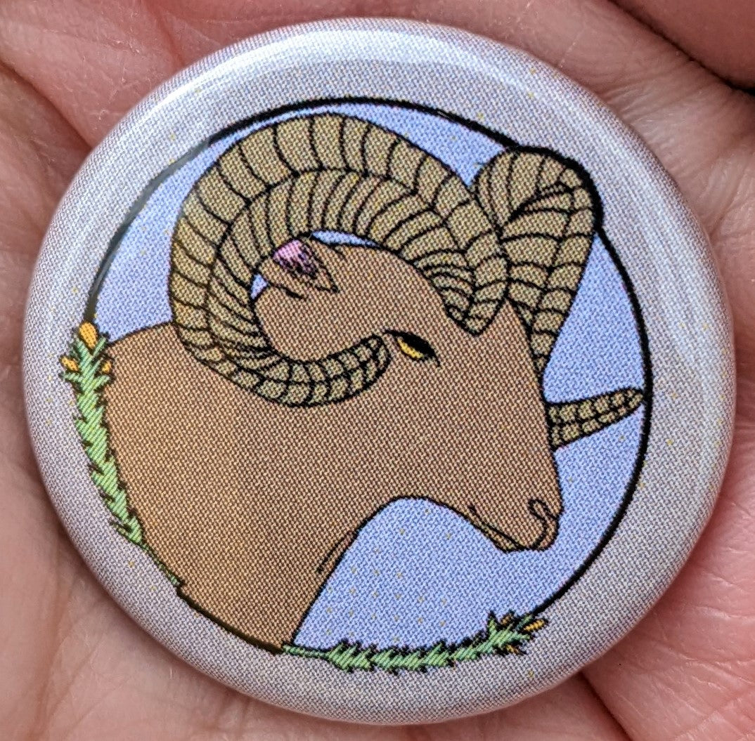 Bighorn Sheep Button