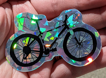Bikepacking Prism Holographic Vinyl Sticker