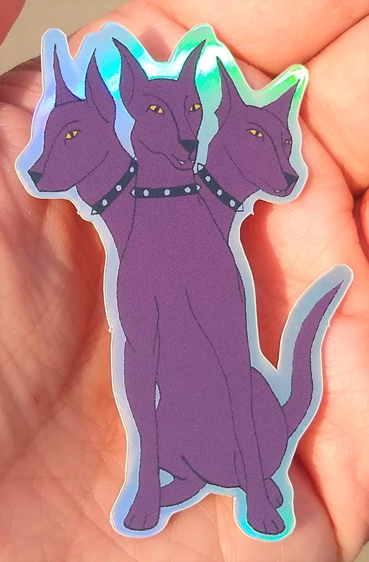 Cerberus Holographic Vinyl Sticker