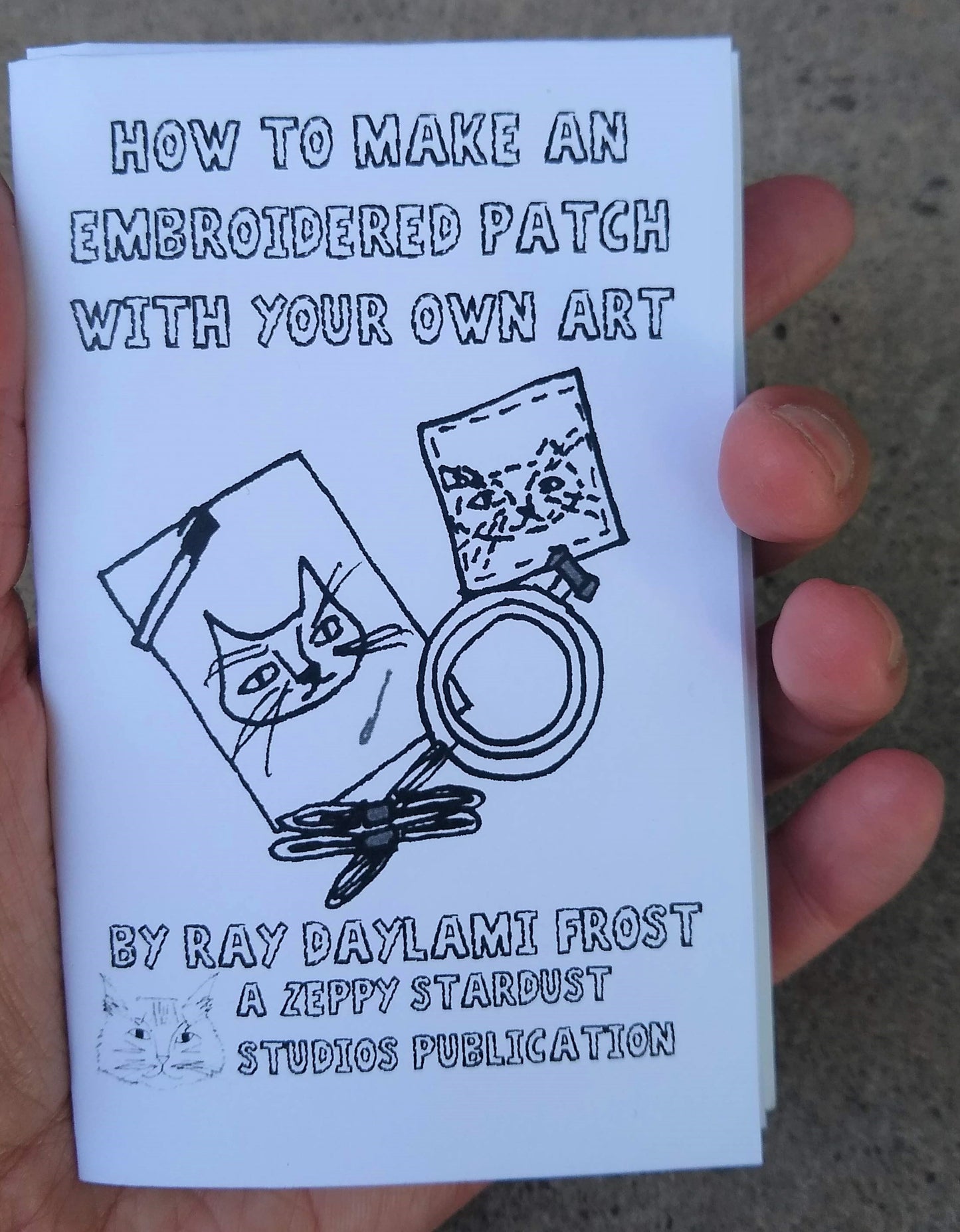 How to Make an Embroidered Patch with Your Own Art Mini Zine