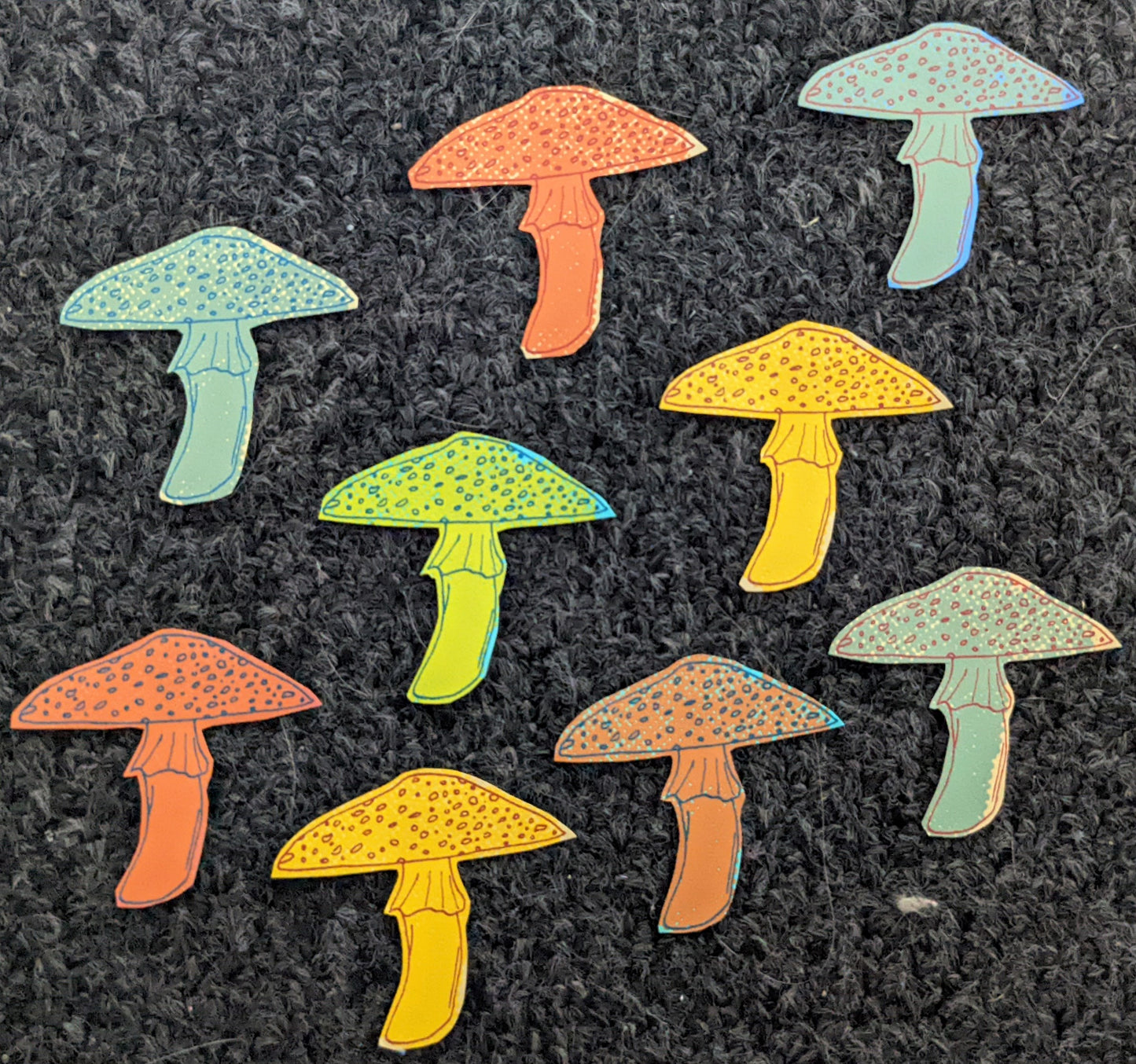 Fly Agaric Coyote Vinyl Sticker Set