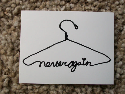 Never Again Vinyl Sticker