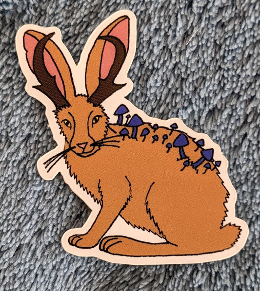 Werewere-Kokako Jackalope Vinyl Sticker