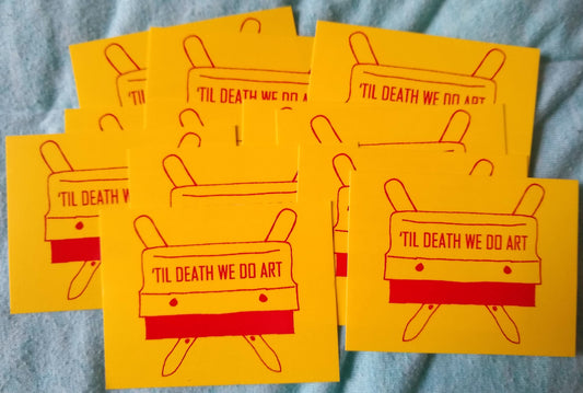 Til Death We Do Art Vinyl Sticker